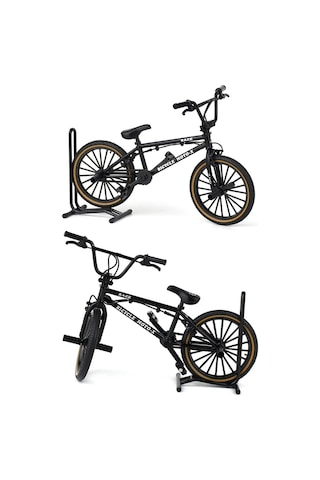 Siyah Yüksek Kaliteli Metal 1:8 Ölçek Oyuncak Bmx Bisiklet Koleksiyonluk Die Cast Model Bisiklet Çok Renkli