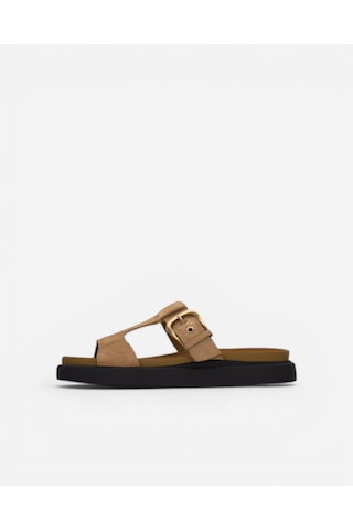 Clarks Aristella West Warm Sand Suede Kadın Bej Terlik 26185811 Bej