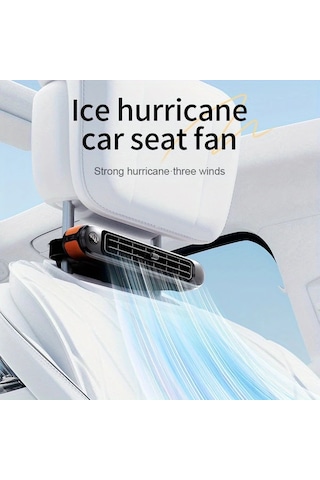 Xuweiwei Taşınabilir Araba Koltuğu Fanı Kahverengi Usb Gücü 3 Hiz Ayarlı Soğutma Başlık Ve Sırtlık İçin Araç Konforu