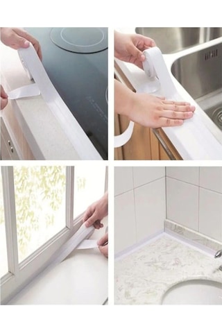 Lavabo Klozet Pimapen Kenarı Ve Küvet Kenar Bandı - 3,2 Mt Su Sızdırmaz Geçirmez Bant