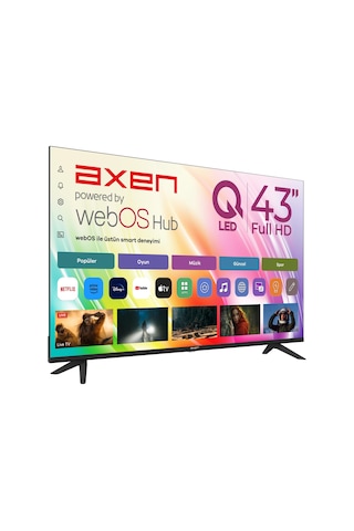 Axen AX43QFMLN-W02S 43" Full HD QLED TV
