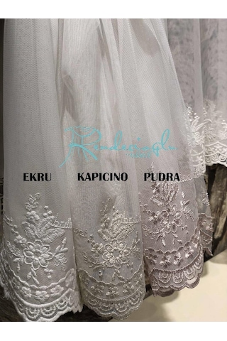 Tül Perde Zoi Desen Grek Etek Işleme Brillant Tüm En Ölçülerinde Ekru