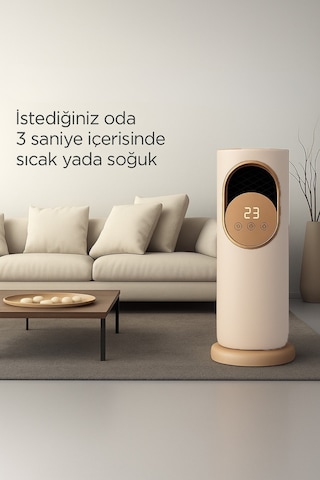 Taşınabilir Ev Tipi Sıcak Üfleme Isıtıcı 180 Hava Sirkülasyonu,