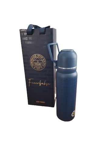 Akıllıelma-tmn 587189 Fenerbahçe Çelik Termos Bardaklı Kapak Lacivert 650 Ml Lacivert