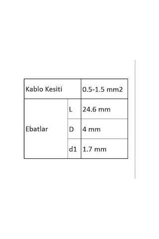 Gby251 Ek Muf Izoleli Kablo Ucu 100 Adet