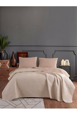 Colors & Colors Dilara Çift Kişilk Yatak Örtüsü 220x240 -bej Krem Bej - Krem