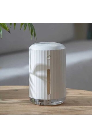 Novahub Yeni 320ml Ultrasonik Nemlendirici Aromalı Yağ Difüzör Usb Ev Araba Aromaterapi Gece Lambası Beyaz