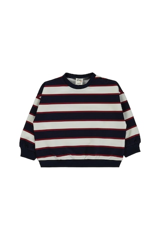 Civil Baby Çizgili 6-18 Ay Sweatshirt Lacivert