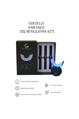 Guezelle Kablosuz Diş Beyazlatma Kiti Siyah