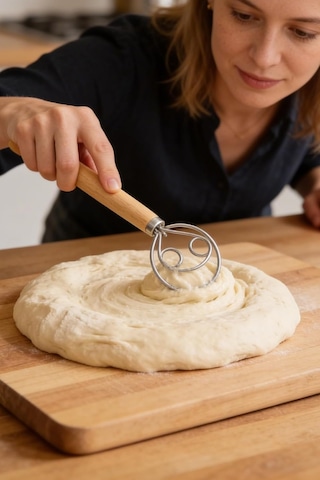 Pratikyus Ahşap Saplı El Mikseri Ve Hamur Karıştırıcı- Çırpıcı / Hamur Karıştırıcı Diğer