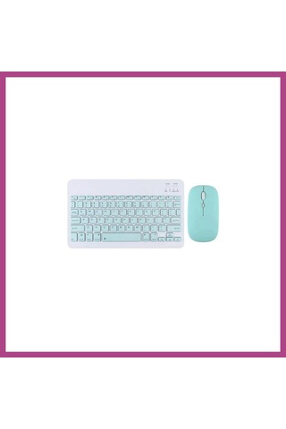 Gees Global Kyb71 Kablosuz Türkçe Q Klavye Mouse Set - Açık Yeşil Gbzs Diğer