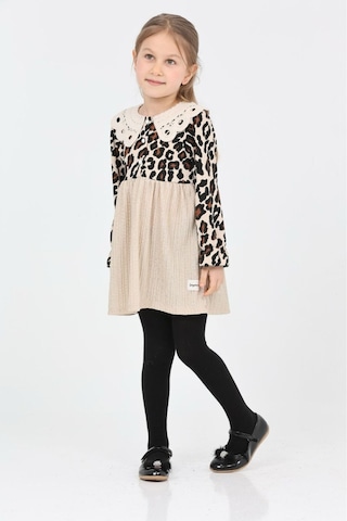 Bebe Yaka Leopar Elbise Leopar