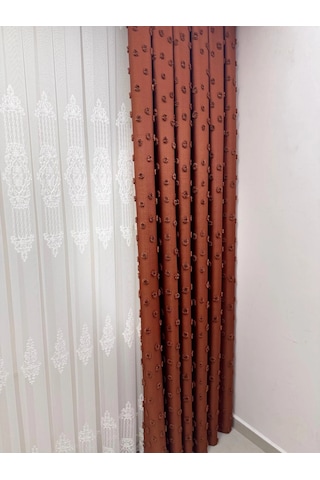 Nivemeshome 4528 Asel 1/2,5 Pileli Tül Perde Apm Ekru