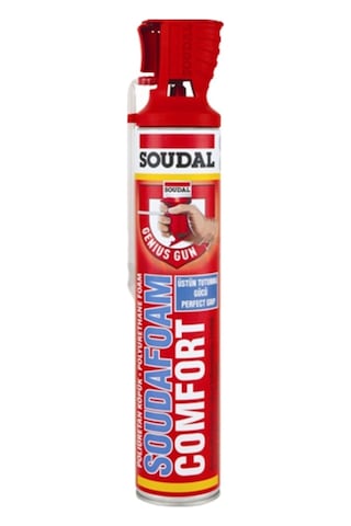 Soudal Köpük Comfort Soudafoam Poliüretan Montaj Köpüğü Pencere Kapı Çatlak Dolgu Köpüğü 750ml.