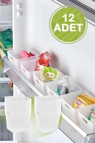 Mithra Life 12 Adet Buzdolabı Kapak İçi Düzenleyici Ve Banyo Organizer Mıt1104