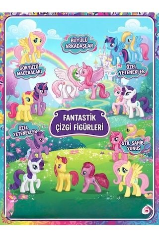 Benim Küçük Pony 12 Parça Set Canlı Renkler Detaylı Tasarım Hayal Gücünü Geliştiren Oyuncak Seti