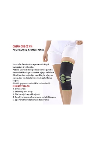 Onefix D418 Örme Patella Destekli Dizlik