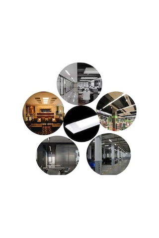 T5 3500K Günışığı 120 Cm 54 Watt Floresan Bant Armatürü Beyaz