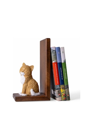 Kedi Figürlü Kitap Desteği