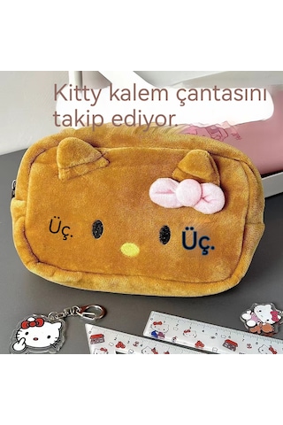 Aurora Hellokitty Peluşkalemçantasıkahverengi Açık Kahve