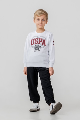 U.S. Polo Assn. Erkek Çocuk Baskılı Beyaz Uzun Kol Eşofman Takımı Us2646-c-v1 Us2646-c-v1