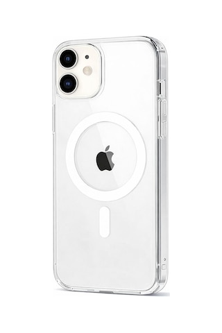 Apple iPhone 11 Uyumlu Şeffaf Magsafe Kılıf Sararmaz, Darbe Emici