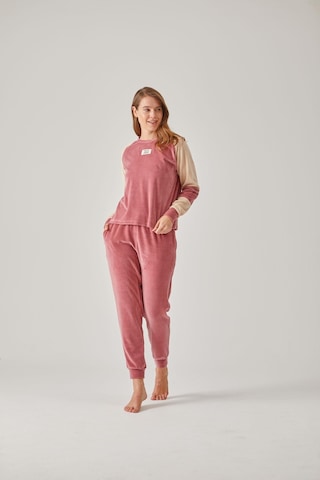 Pamuk 24123 Parçalı Kadife Kadın Pijama Takımı 001