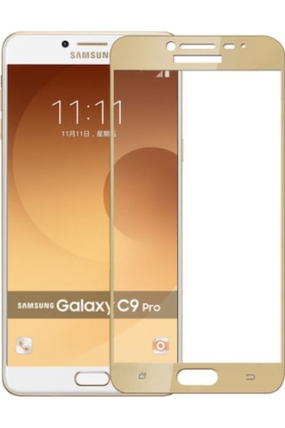 Samsung Galaxy Uyumlu C9 Pro Fiber Nano Kırılmaz Ekran Koruyucu