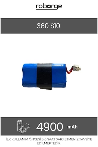 360 Vacuum Mop Cleaner S10 Robot Süpürge Uyumlu Batarya 4900 Mah - Muadil Ürün