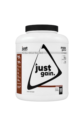 Just Nutrition Mass Gainer Karbonhidrat Tozu 2500 Gr 50 Servis Çikolata + Shaker + Protein Kahve Hediyeli çikolata