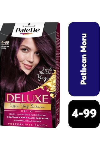 Palette Deluxe 4 - 99 Patlıcan Moru X 2 Adet Saç Boyası