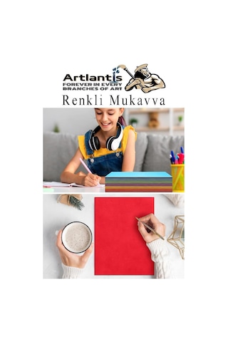 Renkli Mukavva 10 Renk 35x50 Cm 1 Paket Sert Renkli Karton 1.0 Mm Okul Okul Öncesi Anasınıfı Hobi Etkinlik