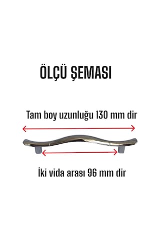 Ördek Kulp Krom 96 Mm Kulp Mobilya Mutfak Dolabı Çekmece Dolap Kapak Kulpu Kulbu Metal Kulp 8 Adet