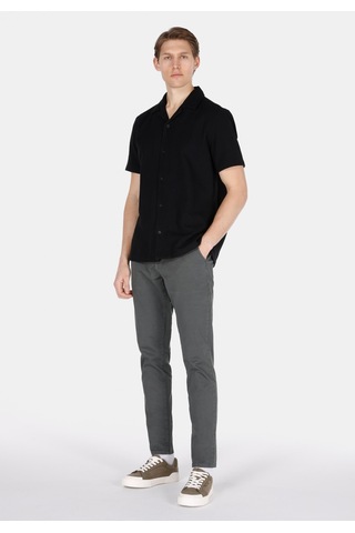 Colin's Colins Regular Fit Shirt Neck Düz Erkek Siyah Kısa Kol Gömlek Cl1072864 Q1.v2 Blk Siyah