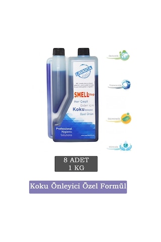 8'li Set - Smellstop Banyo Tuvalet Koku Önleyici - Wc Gider Koku Giderici - Lavanta Kokulu 8 X 1 Kg