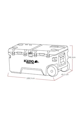 Igloo Coremax 120 Tekerlekli Buzluk 120 Litre Çok Renkli