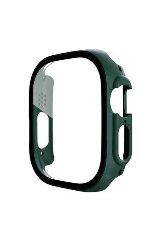 Mmb-trade Watch Ultra 49mm Desert Camlı Kasa Ekran Koruyucu - Koyu Yeşil Mmbz