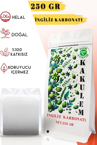 Kakulem Sertifikalı 250 Gr Katkısız İngiliz Karbonatı Yenilebilir İçilebilir
