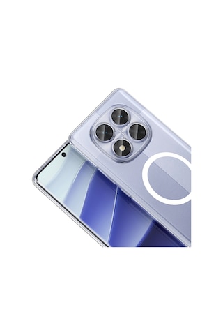 Vendas Xiaomi Redmi Note 14 Pro 4g Kamera Korumalı M-safe Şarj Özellikli Şeffaf Zore London Sert Pc Kapak + Polymer Nano Ekran Koruyucu Şeffaf
