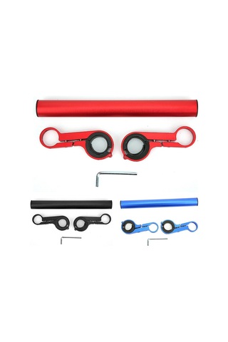 Bisiklet Gidon Bisiklet El Feneri Tutucu Gidon Bisiklet Aksesuarları Genişletici Montaj Braketi Mavi Mavi