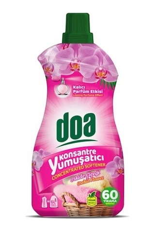 Doa Konsantre Çamaşır Yumuşatıcı Orkide 60 Yıkama 1500 Ml X 4 Adet 4'lü Set
