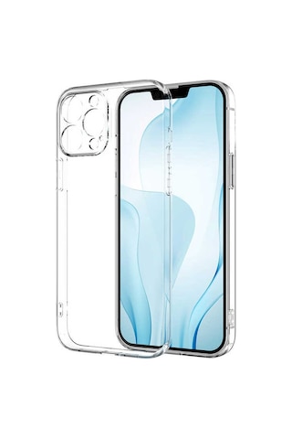 Apple Uyumlu iPhone 13 Pro Max Uyumlu Zore Kamera Korumalı Süper Silikon Kılıf-renksiz Renksiz -