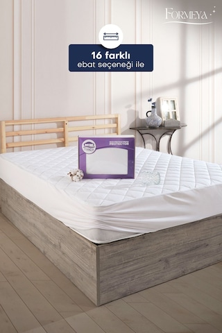Formeya Kapitone Fitted Su Geçirmez Pamuk Yatak Koruyucu Alez 10 Ebat