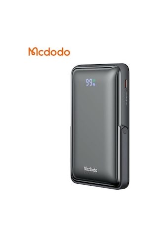 Mcdodo MC-0691 15W 10000 mAh Dijital Ekranlı Magsafe Powerbank Gri