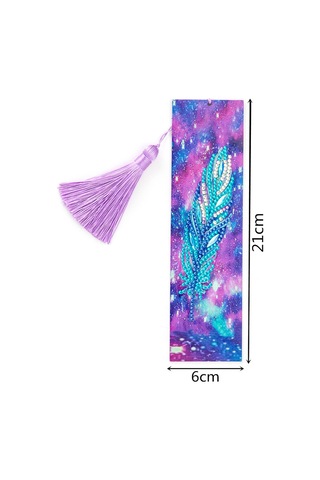 Teltree Yetişkinler İçin 5d Elmaslı Deri Kitap Ayracı Seti - Renkli Tüylü Sanat Ve Hobi Hediyesi Diğer