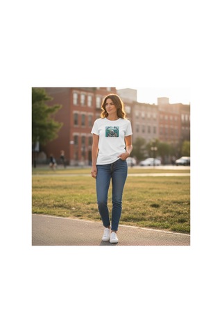 Urbantrendstore Unisex Sonsuza Kadar Funny Eğlenceli Oversize Fit Rahat Geniş Salaş T-shirt Günlük Tişört Beyaz