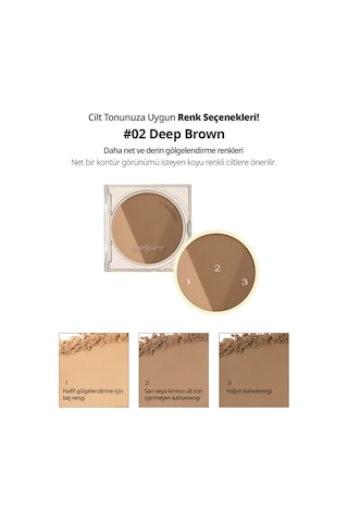 Peripera Doğal Görünüm Sunan 3 Lü Kontür Kiti Perıpera V Shading 002 Deep Brown