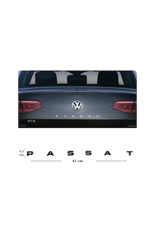 Volkswagen Passat Bagaj Arması Siyah Passat Yazısı Arması Cartexyacı156-s