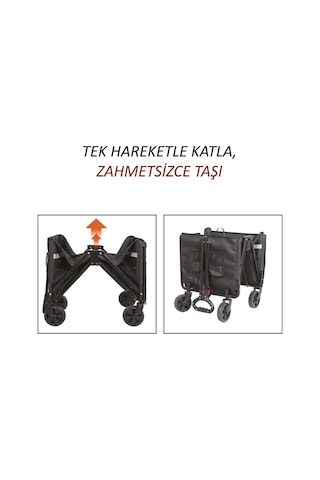 Freecamp Nest 250 Katlanır Wagon Araba 205805 Siyah