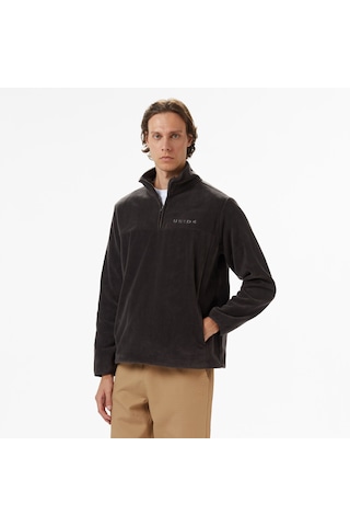 United4 Unıted4 Erkek Gri Half Zip Sweatshirt Romeo Gri